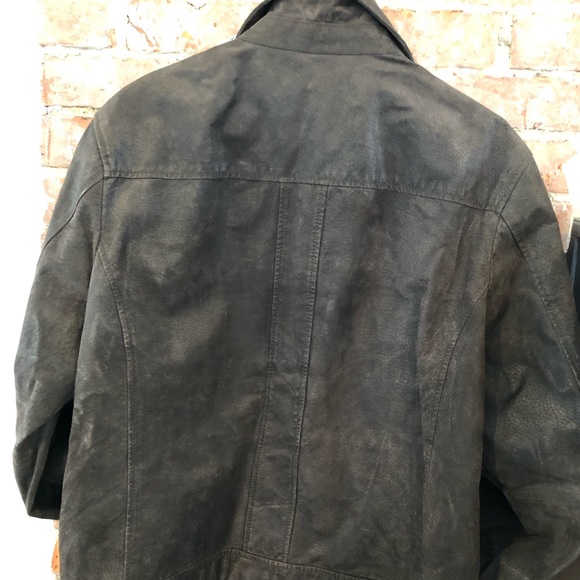 JoS A BANK … mens leather coat NWOT - Picture 5 of 16
